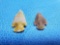 American Indian Artifacts -Pair of arrowheads, points