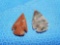 American Indian Artifacts -Pair of arrowheads, points