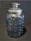vintage MCM LE Smith ATTERBURY SCROLL Smoke Iridescent Carnival Glass 9