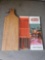 Vintage Boxed (6) Fondue Forks, made in Japan and wooden cutting board