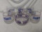 6 Pc Vintage NFL New York Giants Stemless Glasses and Snack bowl