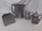 (4) Strong Wilton Armetale Pewter Pcs, Ice Tea/Coffee Pitcher, Cream, Sugar, and Napkin Holder