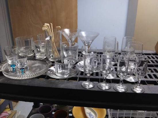 lots of glass items including Dansk