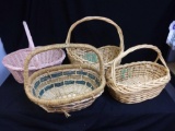 Just in time for EASTER! (4) Larger Wicker Baskets!