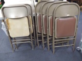 (6) Padded Metal Folding Chairs