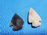 American Indian artifact -pair of arrowheads, points