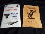 (2) Vintage identification Books - American Indian Point recognition, Fossil Vertabrated
