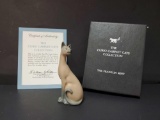 Vintage 1986 Franklin Mint The Curio Cabinet Cats Collection: Valencia, and Collection certificate