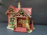 vintage 2004 O'Well Heartland Valley Village Lighted Christmas House Briscoe Lodge