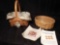 Pair of Mini Longabergers With Liners, Horizon of Hope Baskets, signed