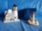Partylite Stony Harbor Lighthouse votive holder and Harbor Bay Village