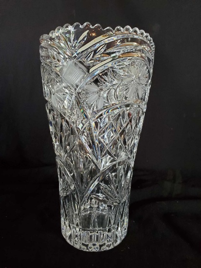 Beautiful pressed Glass Vase