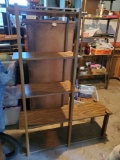 5 Shelf vintage shelf unit, sturdy and hefty