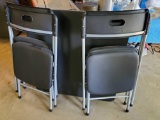 COSCO padded folding table and 4 padded chairs