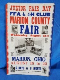 Vintage print media 4H, FFA, county fair, Marion Ohio
