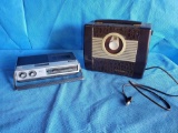 Cool RCA VICTOR very Vintage Transitor radio and Sony Cassette-Corder