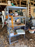 Metal garage shelving unit