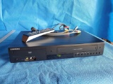 Samsung VCR and DVD player With remote and cords