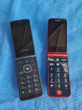 (2) JITTERBUG and COOLCAT flip phones