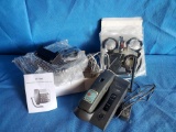 Telephone grouping including SONY, new in package wireless headphones and telephone