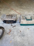 2 large tackle boxes