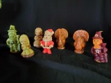 (7) Vintage GURLEY holiday candles - Thanksgiving, Christmas