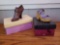 Just The Right Shoe Figurines BORDEAUX AND CORK WEDGE