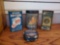 (4) Antique Advert Tins Including *Full Can of Wizard Dri-Cube, Monarch cocoa, Hershey's