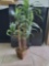 Nice Faux Palm Plant Foliage, wicker Potted, heavy base