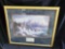 Thomas Kinkade framed artwork with plaque and certificate