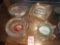 (4) Vintage Ashtrays, Glass and Classy including MGM grand Lion