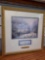 framed and matted behind glass with plaque Thomas Kinkade, certificate of authenticity Print