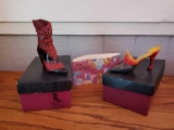Just The Right Shoe Figurines PASSION'S FLAME AND SNAKE SKIN WRAP