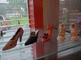 (5) shoe figurines by my treasure, and ceramic Japan