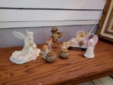 (7) Resin and Ceramic Angel Figurines