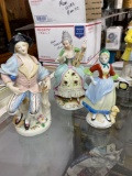 3 larger Occupied Japan figurines including Marulace