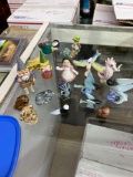 Wonderful lot of tiny ceramic and plastic animals including Wade and Unieboek gnome