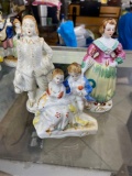3 Vintage Occupied Japan Victorian figurines