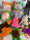 Sealed Babe McDonald?s plush toys and 6 TY mini Beanie Babies