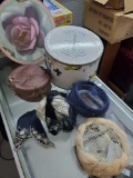 Very Vintage Hat Box full of Lovely Light Hat Rings