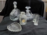 (6) pc. selection Glass vessels grouping, as is
