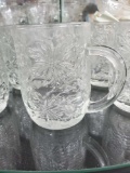 (10) Princess House FANTASIA glass coffee mugs