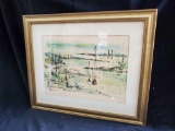 Striking Original art, Signed BIRDSEY, nicely framed under glass