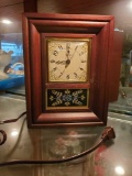 Telechron Electric Clock with Wood Surround