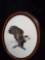 Nicely Framed PATRIOTIC Eagle needlepoint, Oval