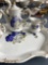 Painted Porcelain Blue Rose childs tea set