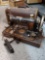 Vintage WILLIAM C.FREE sewing machine in carry box