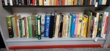 Book shelf grouping including gardening, Christian. Cats, NY TIMES, Guinness and more