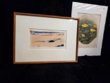 Original GEORGIAN BAY STUDY chalk drawing, signed