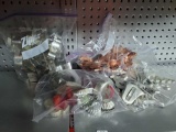 Lots and Lots of cookie cutters including vtg wooden handled, copper colored, and more